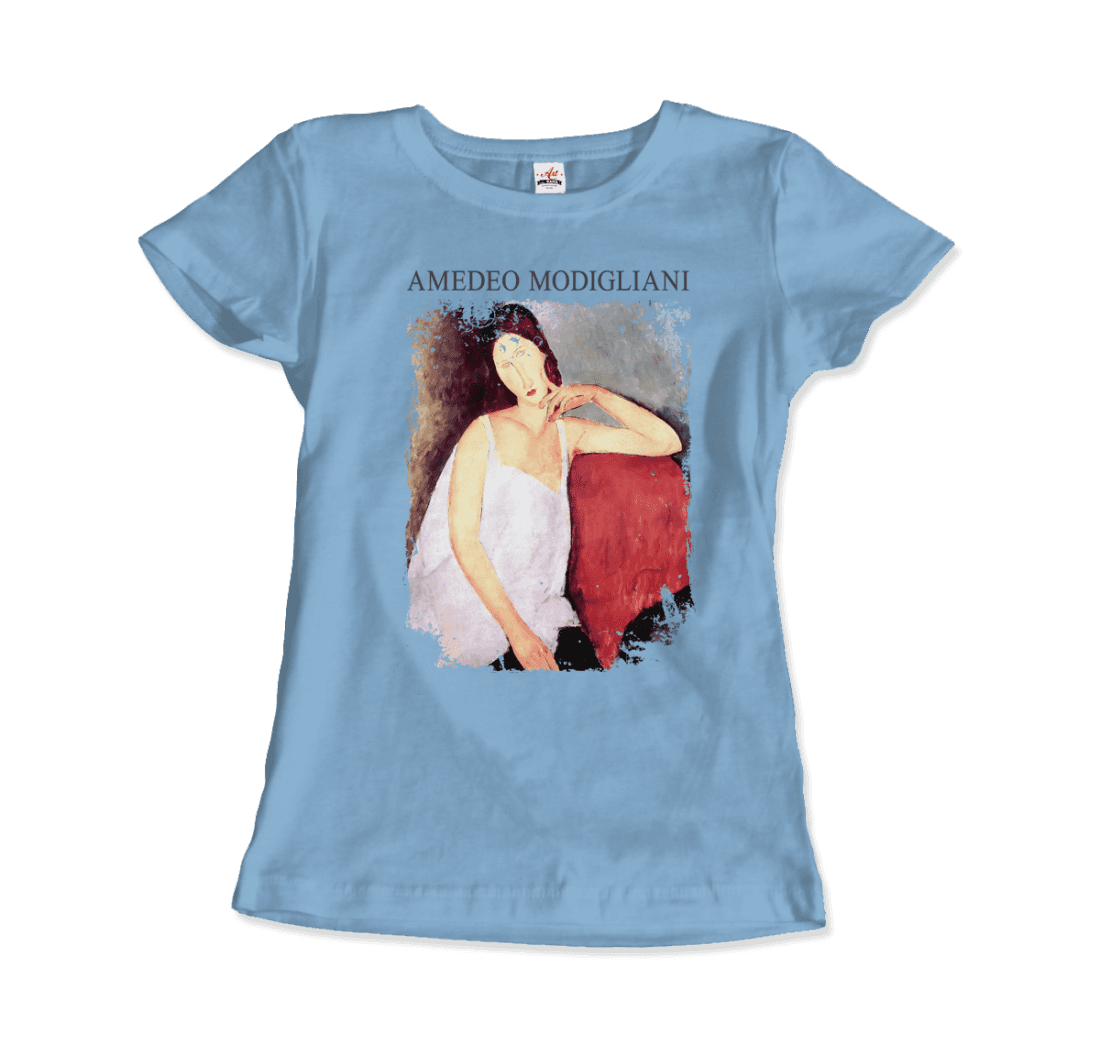 Modigliani Portrait of Jeanne Hébuterne, 1919 artwork t-shirt by Art-O-Rama Shop