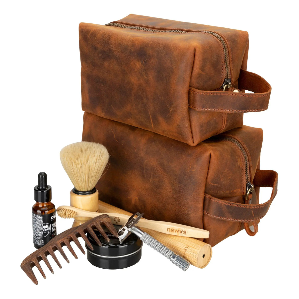 Eve Leather Dopp Kit, Large by TORONATA