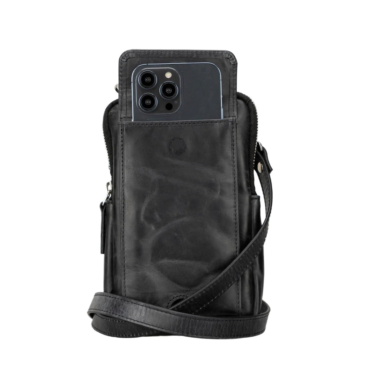 Niagara Leather Crossbody Phone Bag for Men by TORONATA