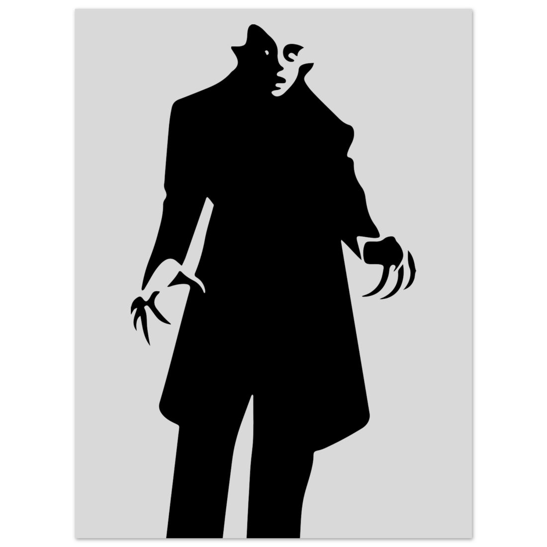 Nosferatu 20s Sci-Fi Horror movie minimalist poster by Art-O-Rama Shop