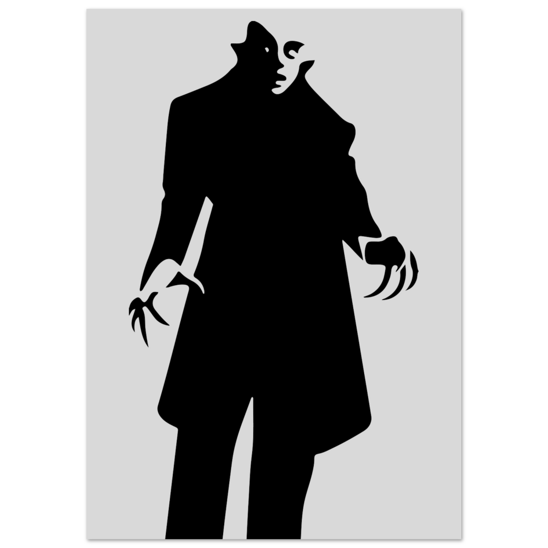 Nosferatu 20s Sci-Fi Horror movie minimalist poster by Art-O-Rama Shop