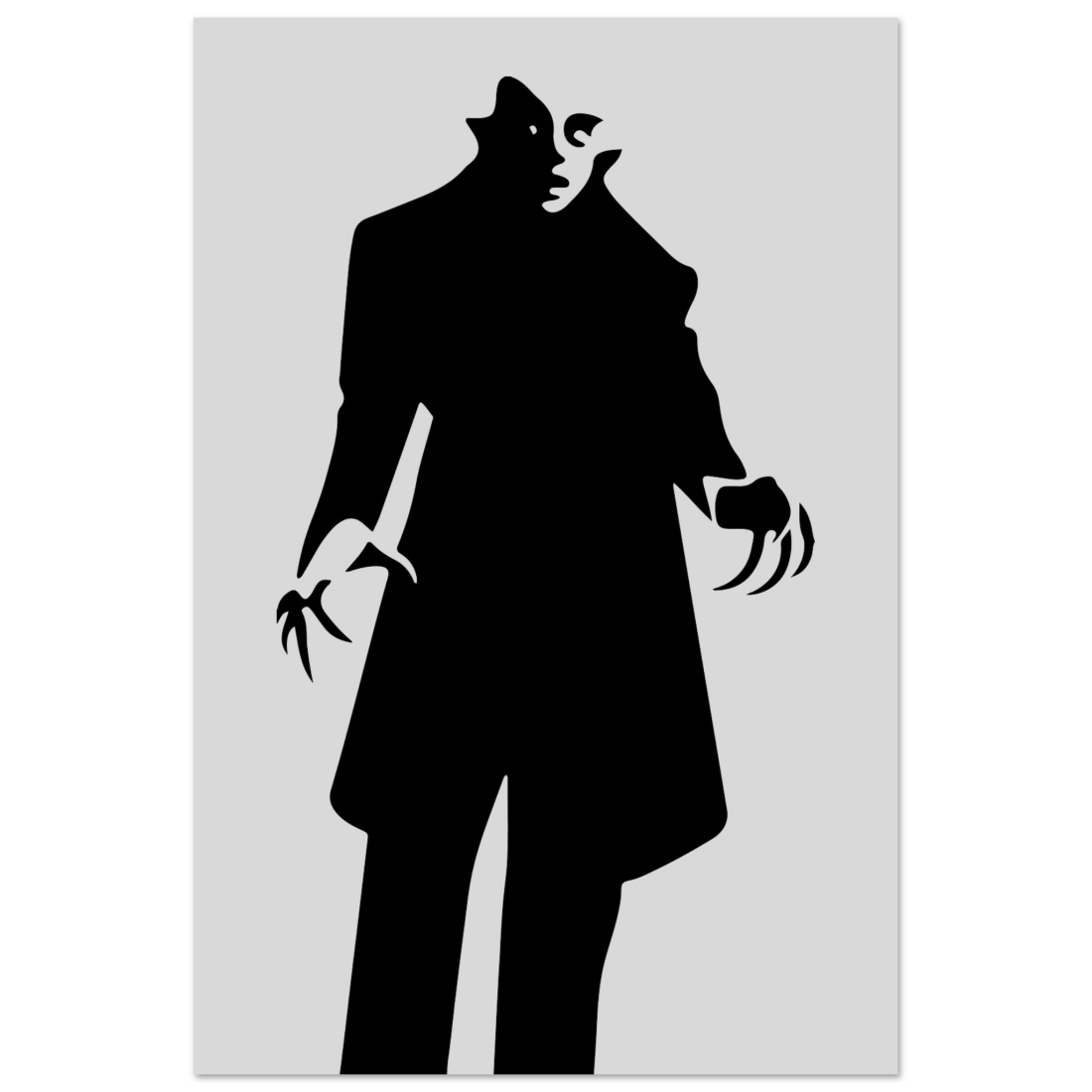 Nosferatu 20s Sci-Fi Horror movie minimalist poster by Art-O-Rama Shop