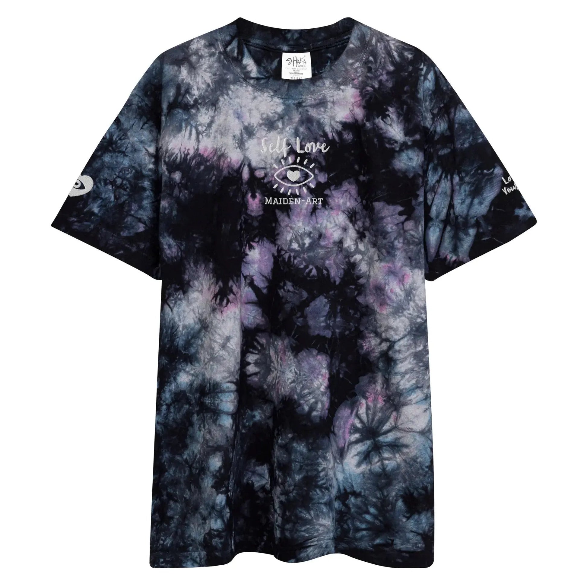 Oversized t-shirt Self Love Oversized tie-dye t-shirt by Maiden-Art