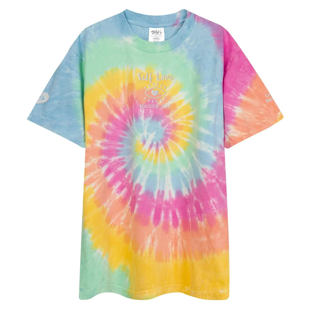 Oversized t-shirt Self Love Oversized tie-dye t-shirt by Maiden-Art