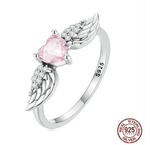 Zircon Love Wing Ring 925 Silver by Partner Label