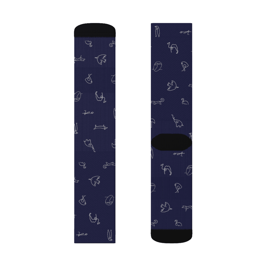Pablo Picasso Animals Pattern Artwork Socks by Art-O-Rama Shop