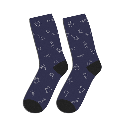 Pablo Picasso Animals Pattern Artwork Socks by Art-O-Rama Shop