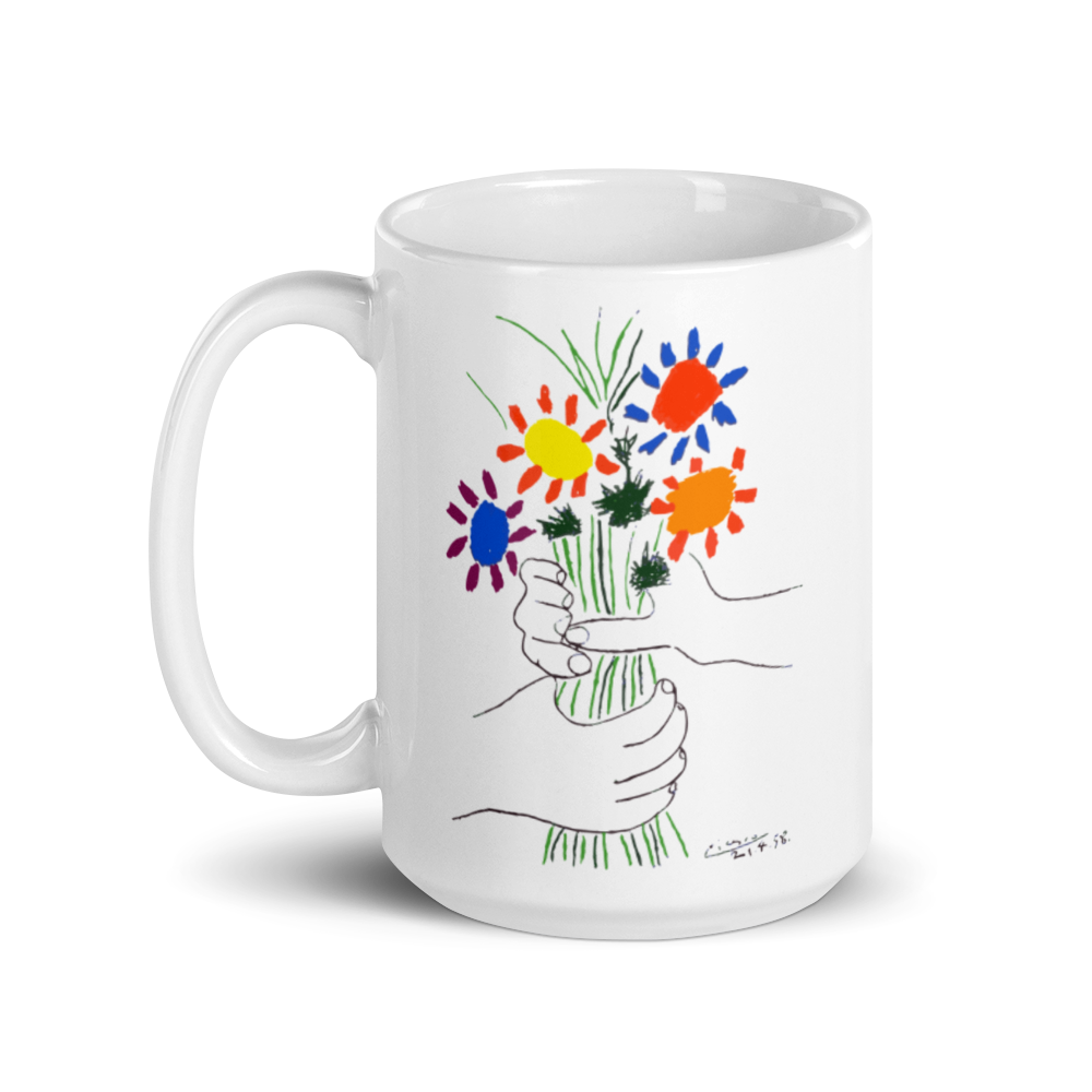 Pablo Picasso Bouquet of Peace 1958 Artwork Mug by Art-O-Rama Shop