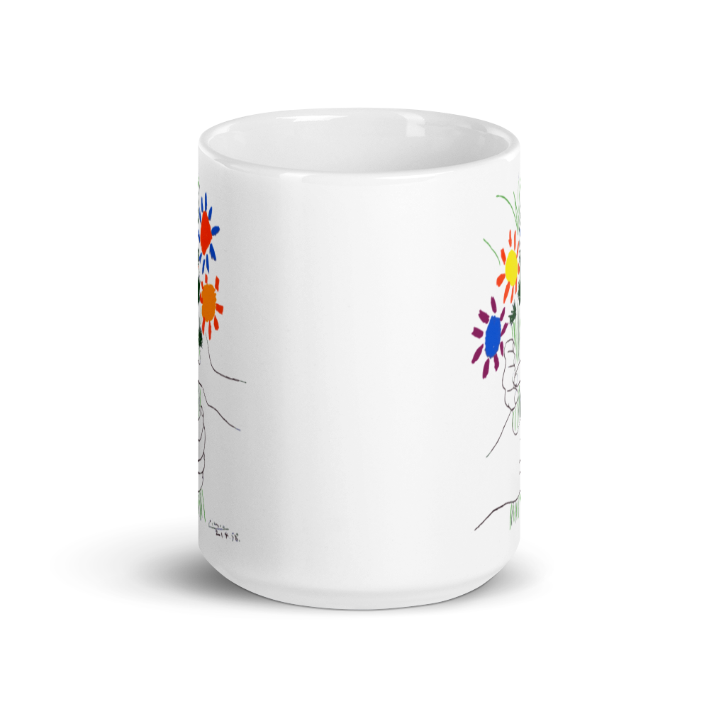 Pablo Picasso Bouquet of Peace 1958 Artwork Mug by Art-O-Rama Shop