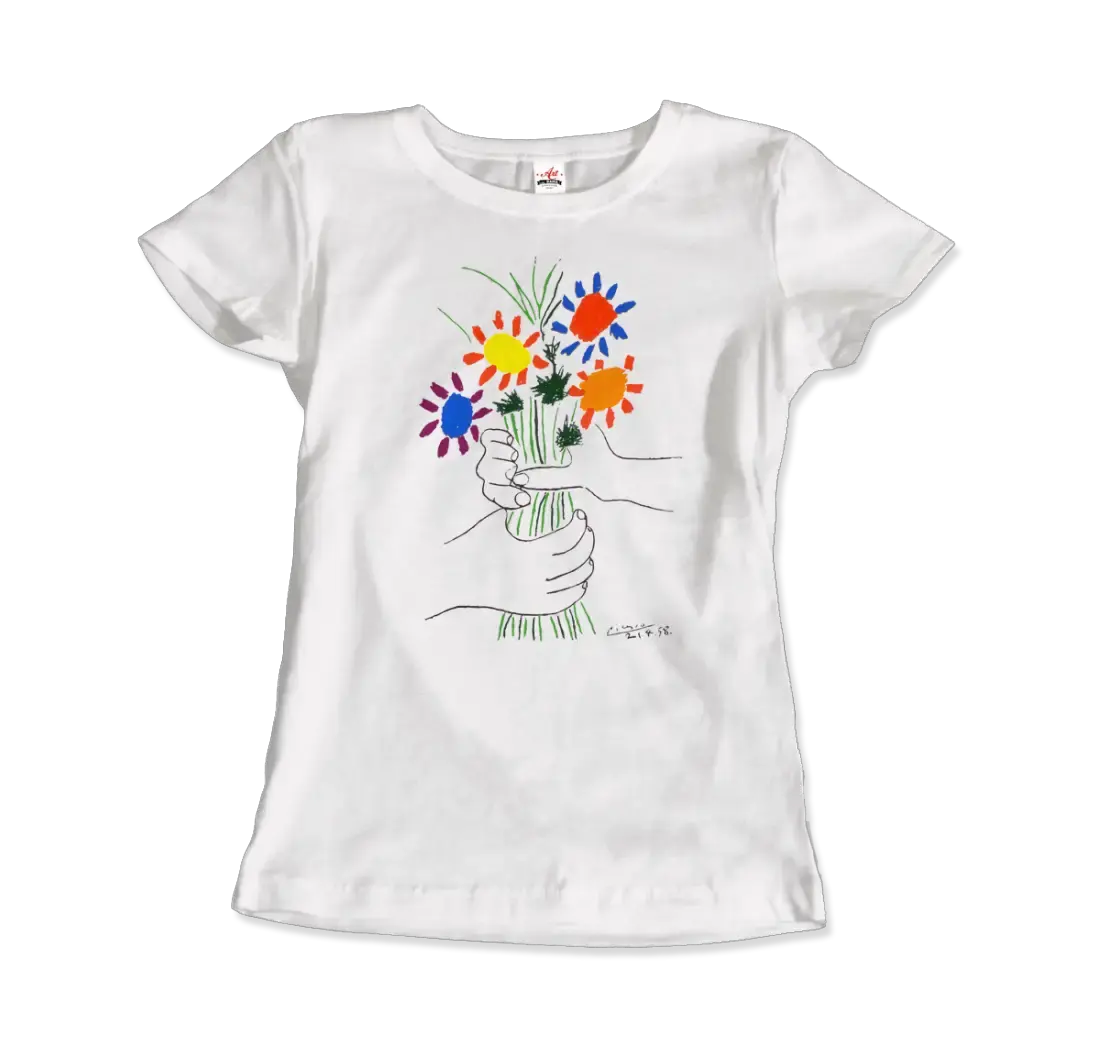 Pablo Picasso Bouquet of Peace 1958 artwork t-shirt by Art-O-Rama Shop