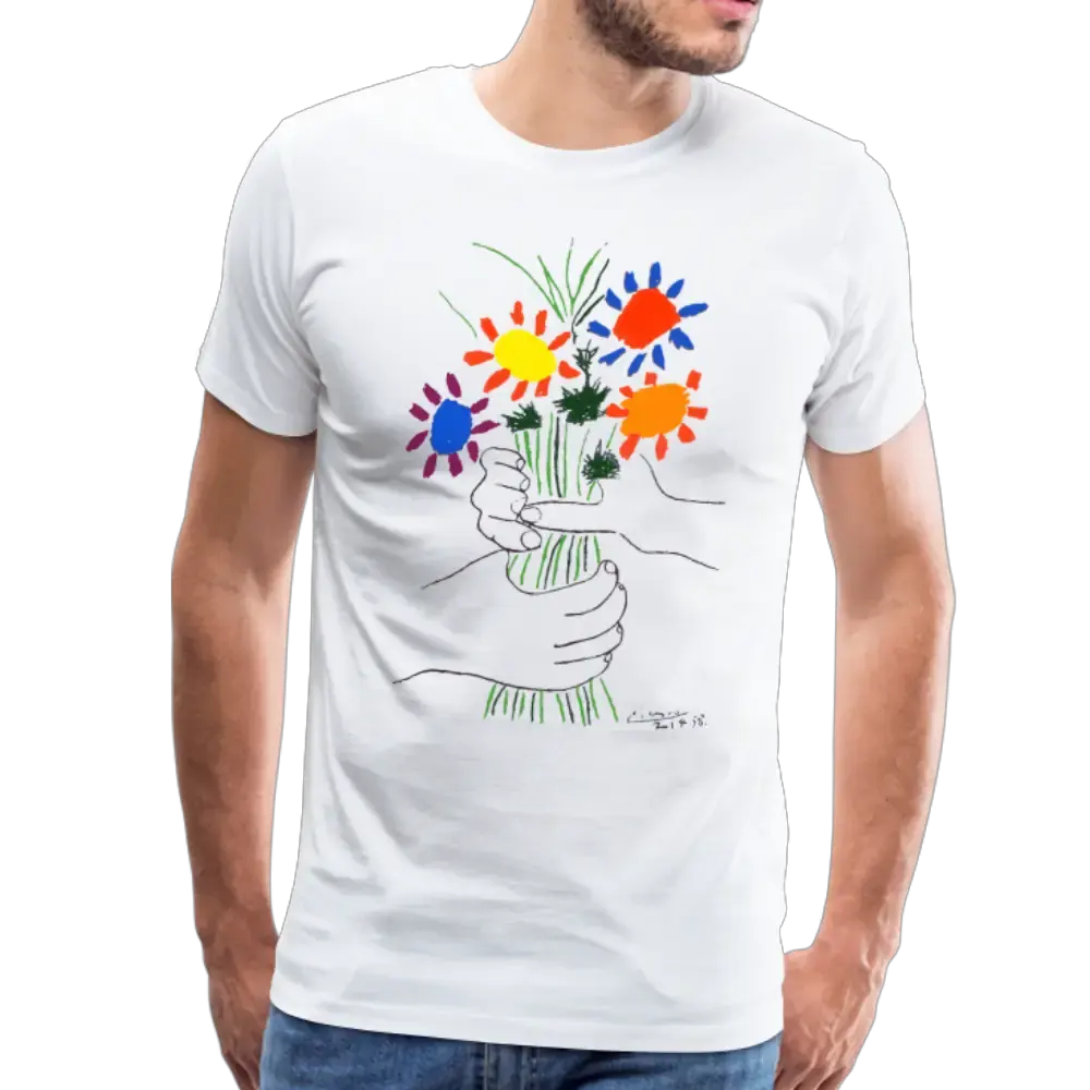 Pablo Picasso Bouquet of Peace 1958 artwork t-shirt by Art-O-Rama Shop