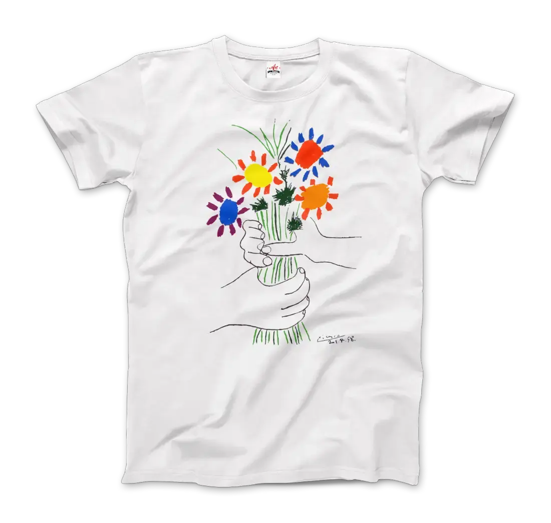 Pablo Picasso Bouquet of Peace 1958 artwork t-shirt by Art-O-Rama Shop