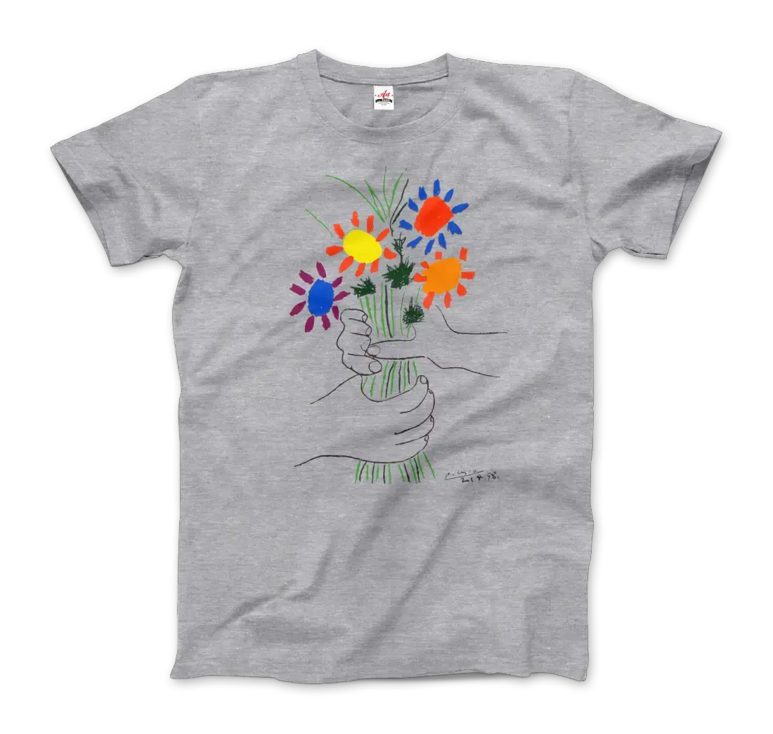 Pablo Picasso Bouquet of Peace 1958 artwork t-shirt by Art-O-Rama Shop
