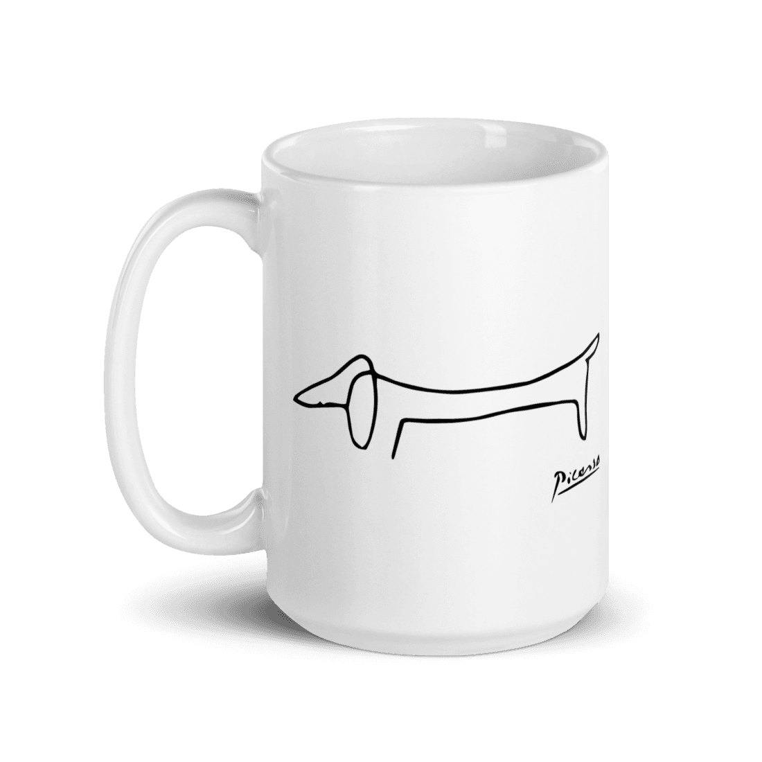 Pablo Picasso Dachshund Dog (Lump) Artwork Mug by Art-O-Rama Shop