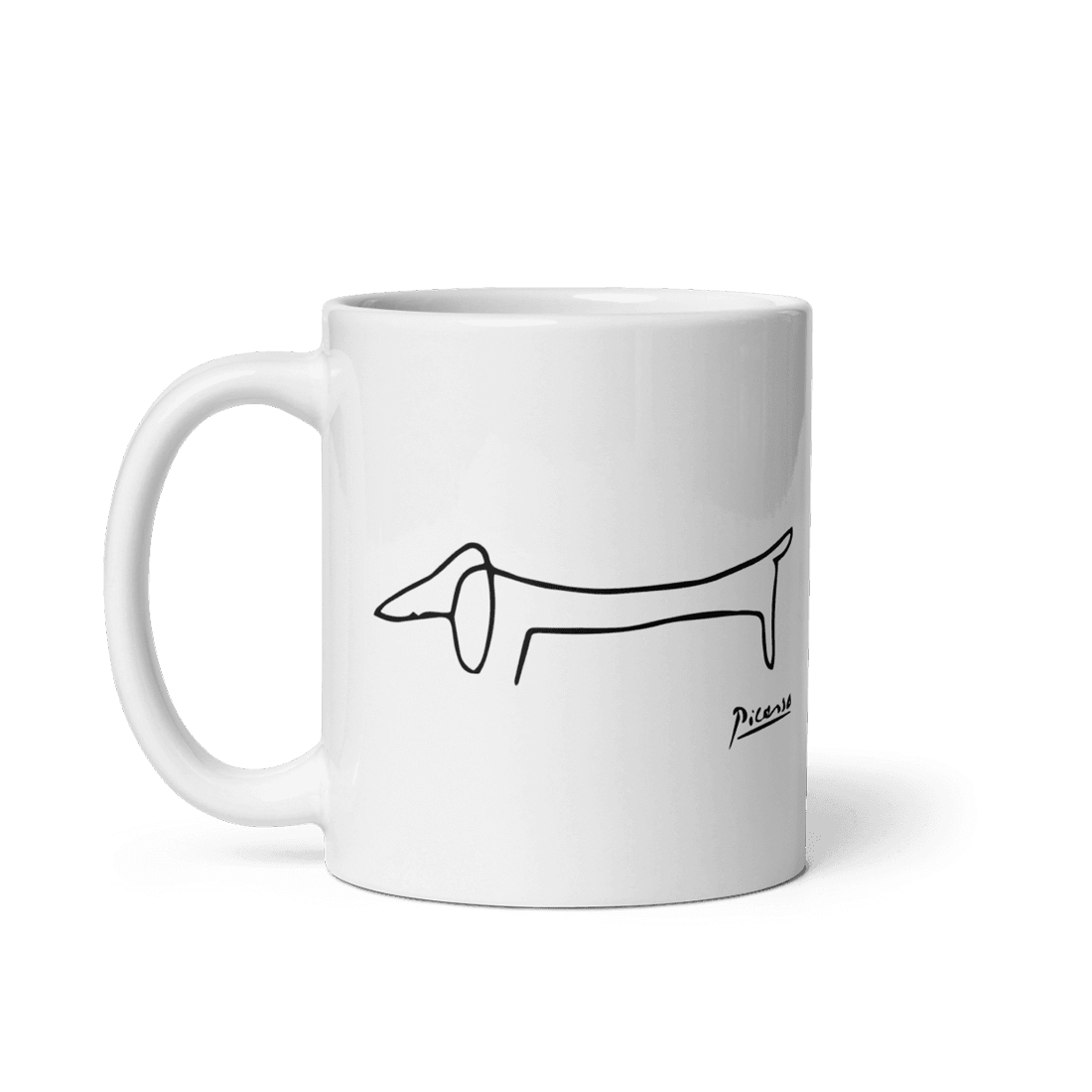 Pablo Picasso Dachshund Dog (Lump) Artwork Mug by Art-O-Rama Shop