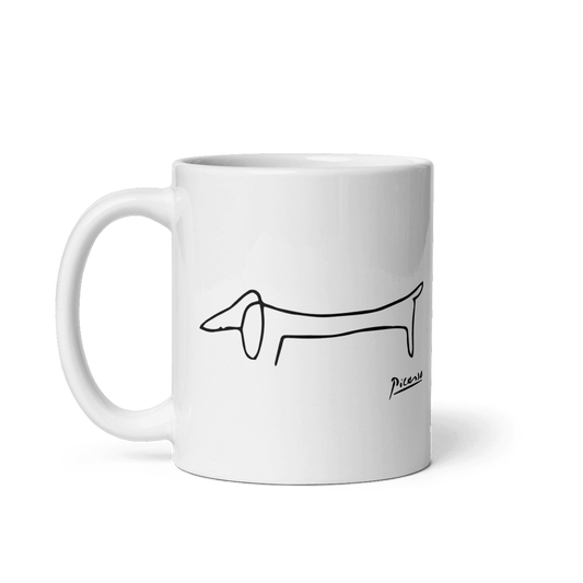 Pablo Picasso Dachshund Dog (Lump) Artwork Mug by Art-O-Rama Shop