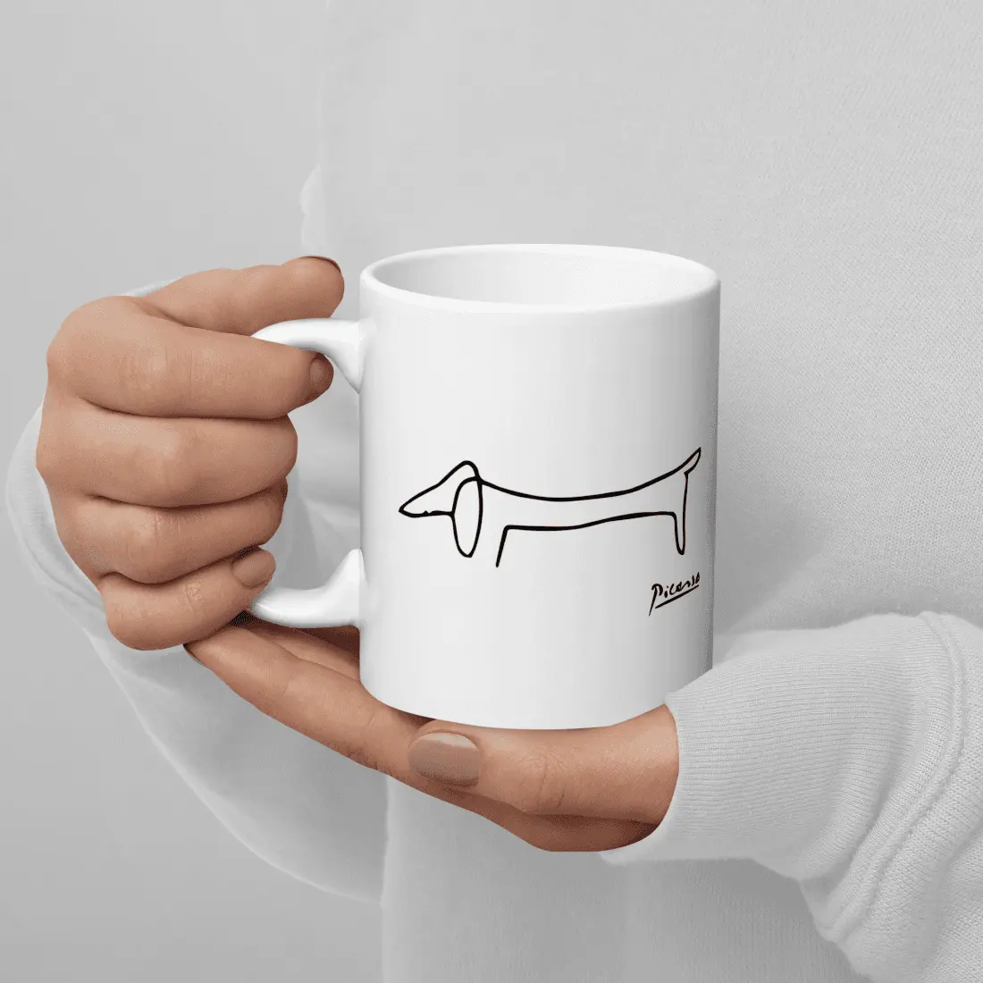 Pablo Picasso Dachshund Dog (Lump) Artwork Mug by Art-O-Rama Shop