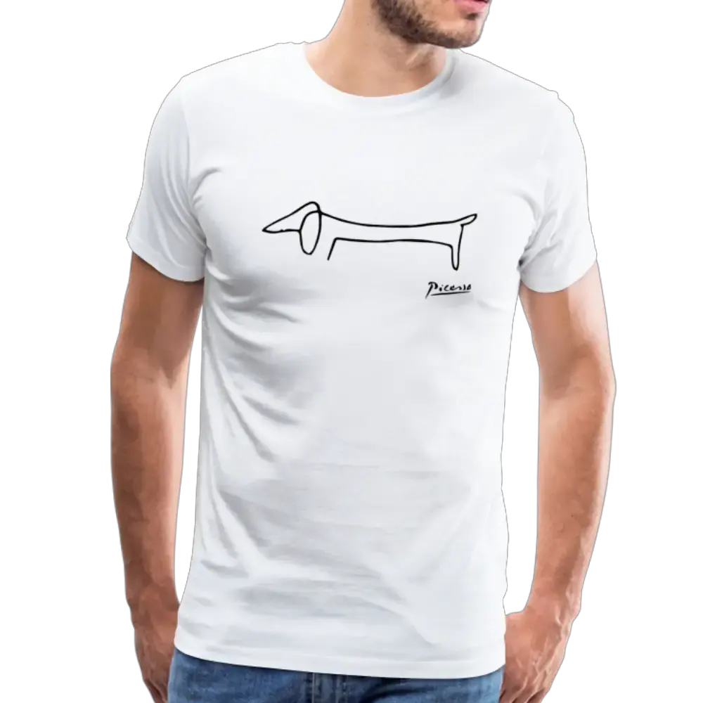 Pablo Picasso Dachshund Dog (Lump) artwork t-shirt by Art-O-Rama Shop