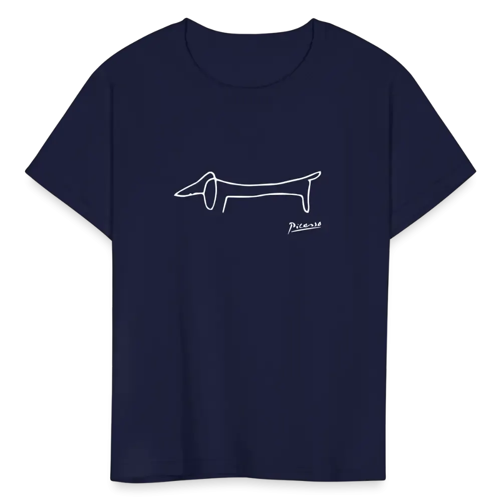 Pablo Picasso Dachshund Dog (Lump) artwork t-shirt by Art-O-Rama Shop