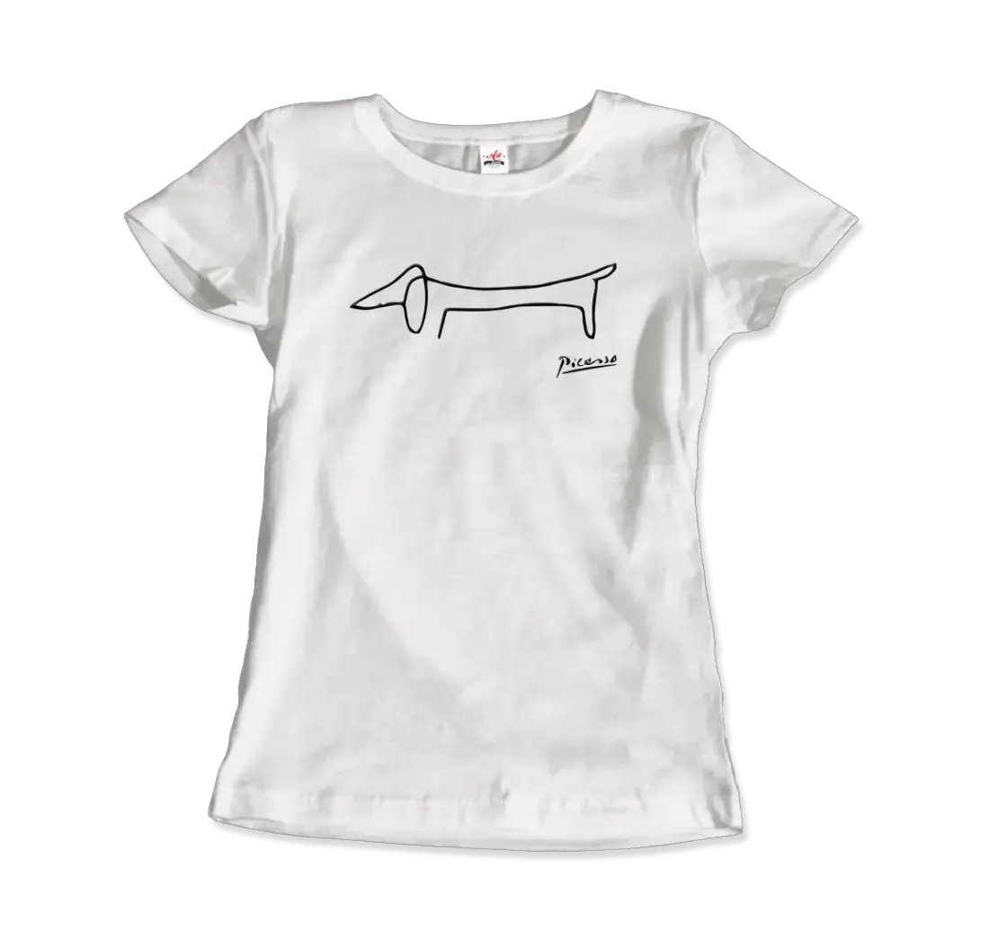 Pablo Picasso Dachshund Dog (Lump) artwork t-shirt by Art-O-Rama Shop
