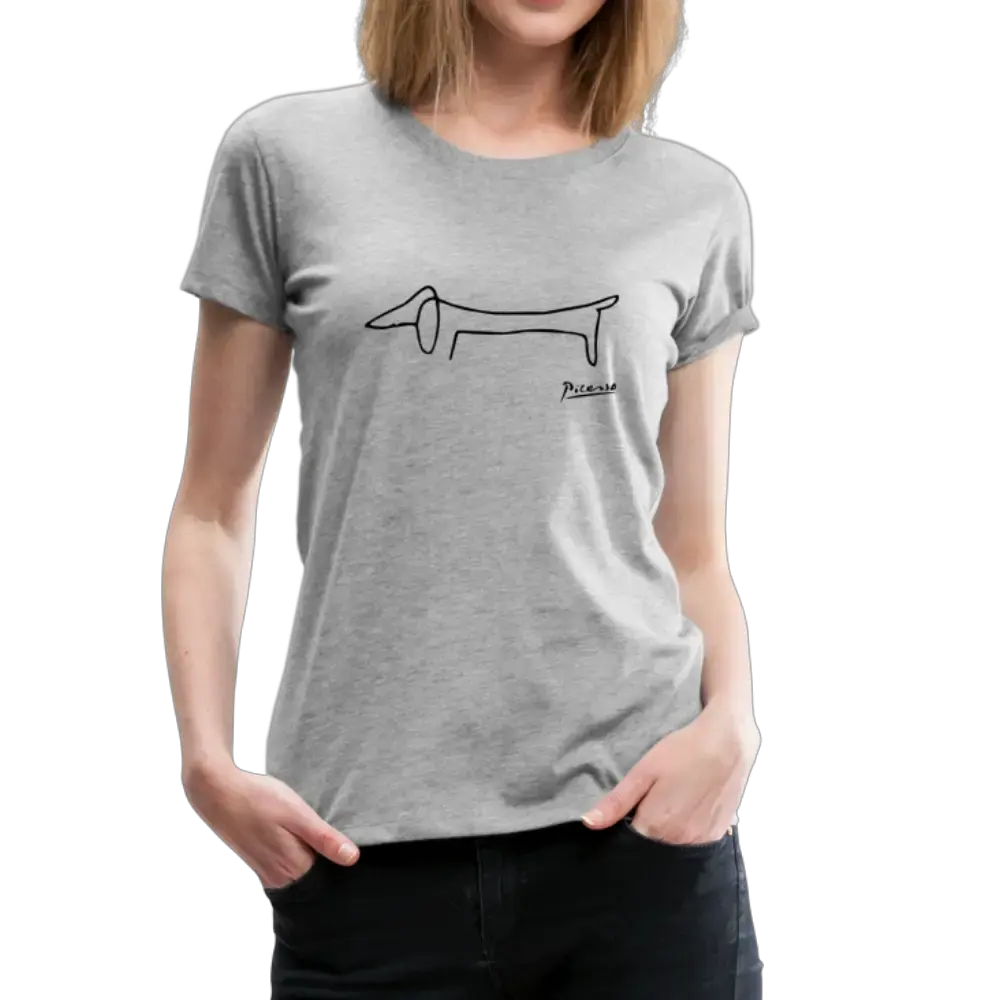 Pablo Picasso Dachshund Dog (Lump) artwork t-shirt by Art-O-Rama Shop