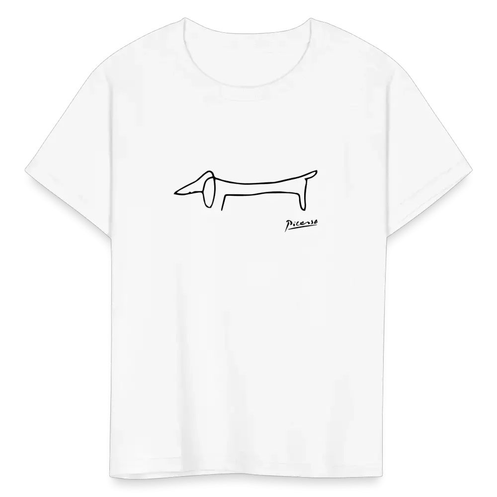 Pablo Picasso Dachshund Dog (Lump) artwork t-shirt by Art-O-Rama Shop