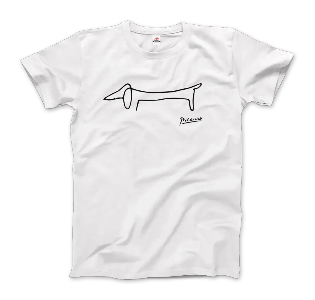 Pablo Picasso Dachshund Dog (Lump) artwork t-shirt by Art-O-Rama Shop