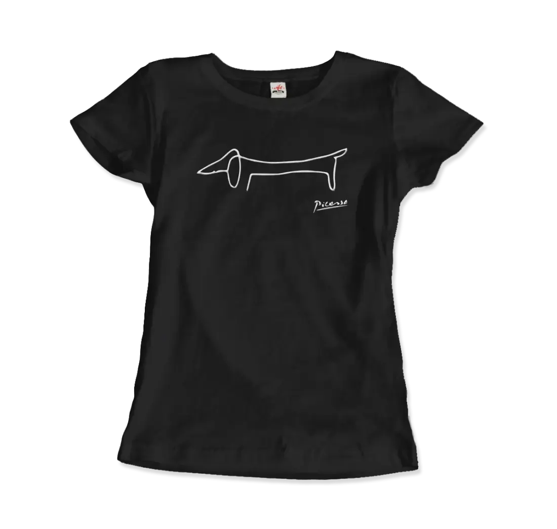 Pablo Picasso Dachshund Dog (Lump) artwork t-shirt by Art-O-Rama Shop