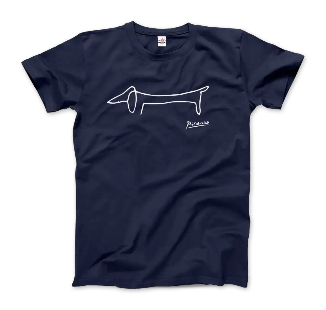 Pablo Picasso Dachshund Dog (Lump) artwork t-shirt by Art-O-Rama Shop
