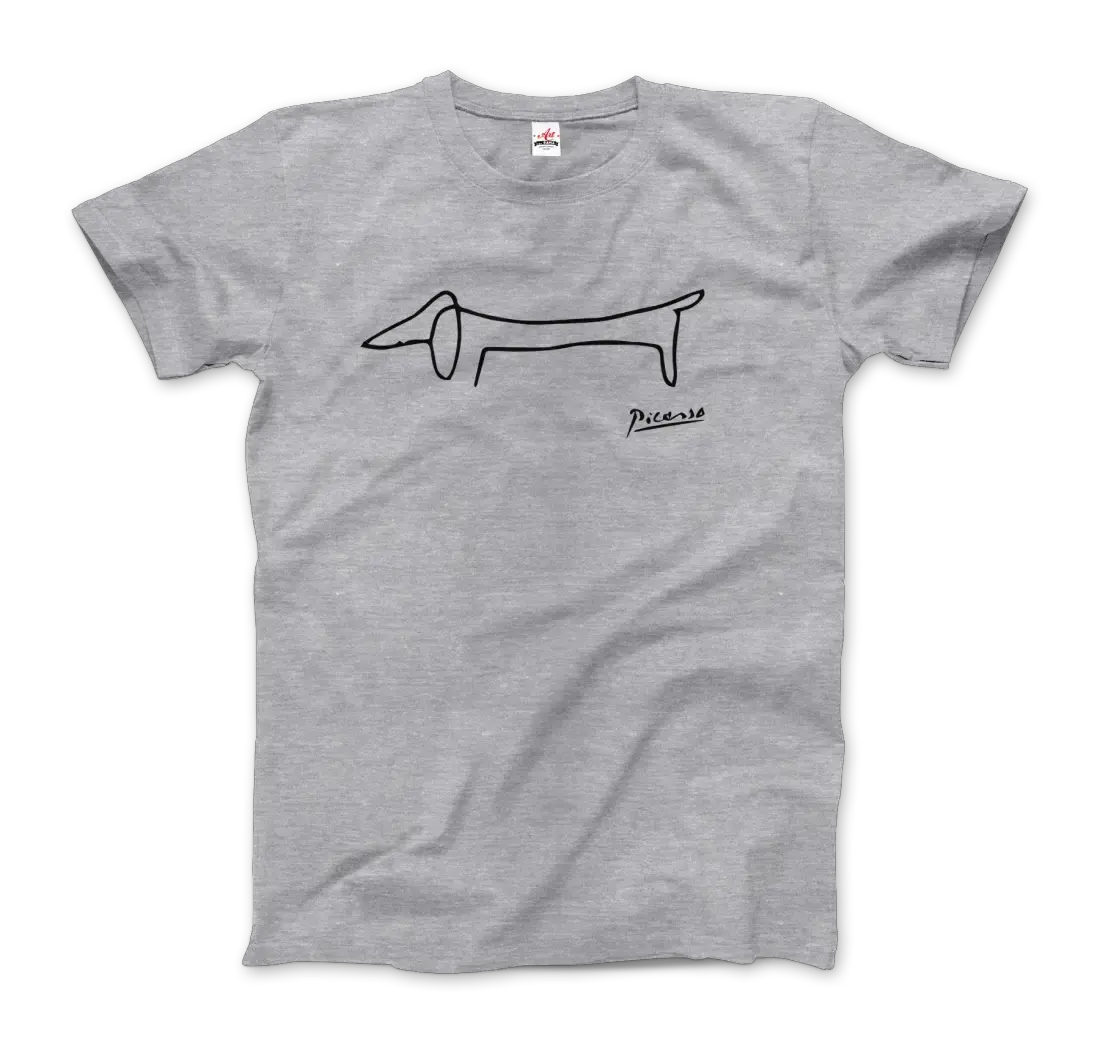 Pablo Picasso Dachshund Dog (Lump) artwork t-shirt by Art-O-Rama Shop