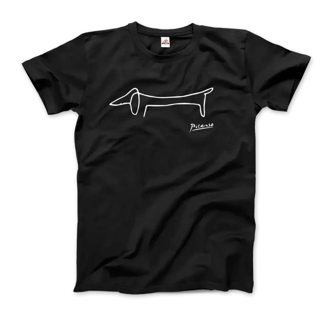 Pablo Picasso Dachshund Dog (Lump) artwork t-shirt by Art-O-Rama Shop