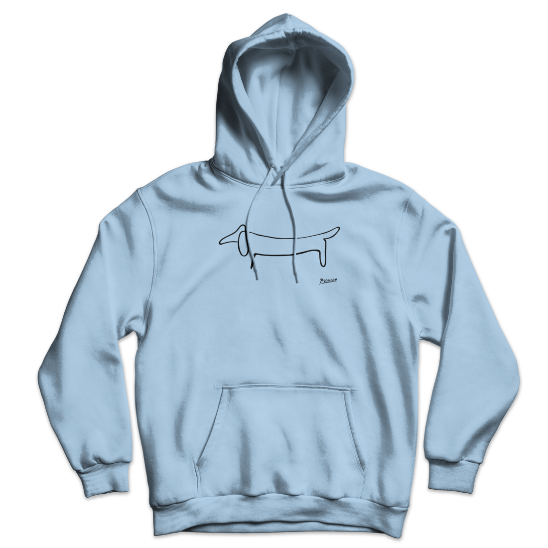 Pablo Picasso Dachshund Dog (Lump) Artwork Unisex Hoodie by Art-O-Rama Shop