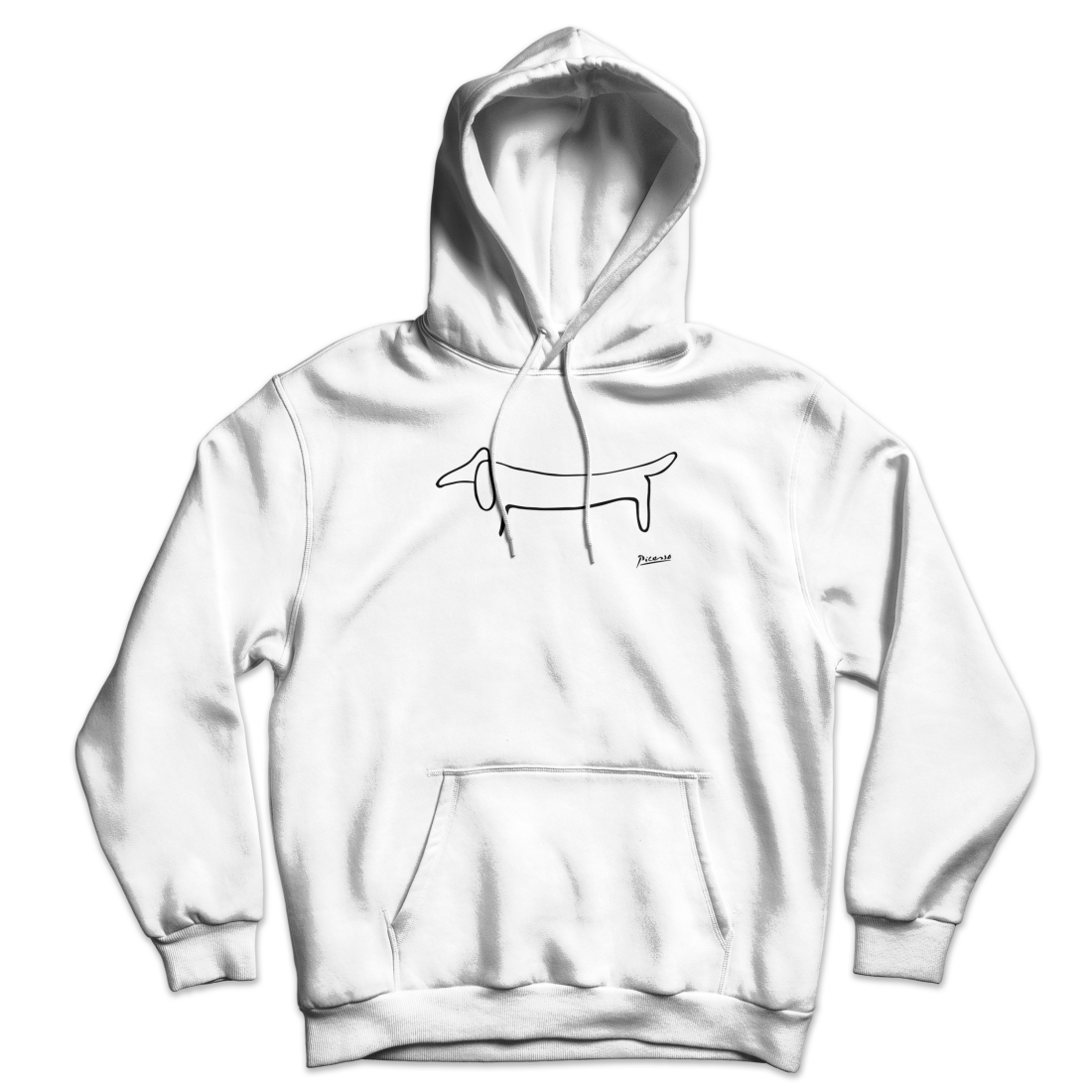 Pablo Picasso Dachshund Dog (Lump) Artwork Unisex Hoodie by Art-O-Rama Shop