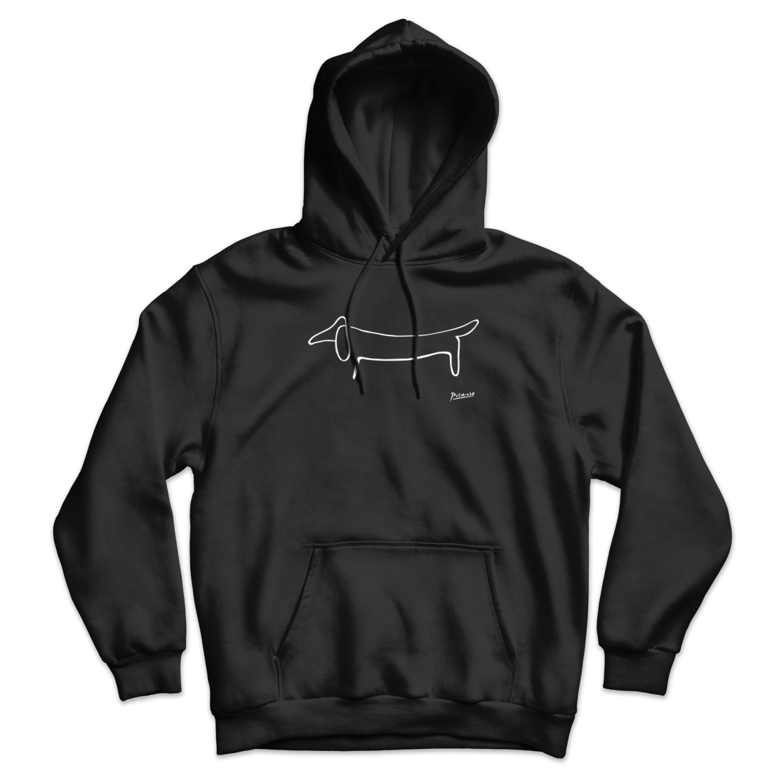 Pablo Picasso Dachshund Dog (Lump) Artwork Unisex Hoodie by Art-O-Rama Shop