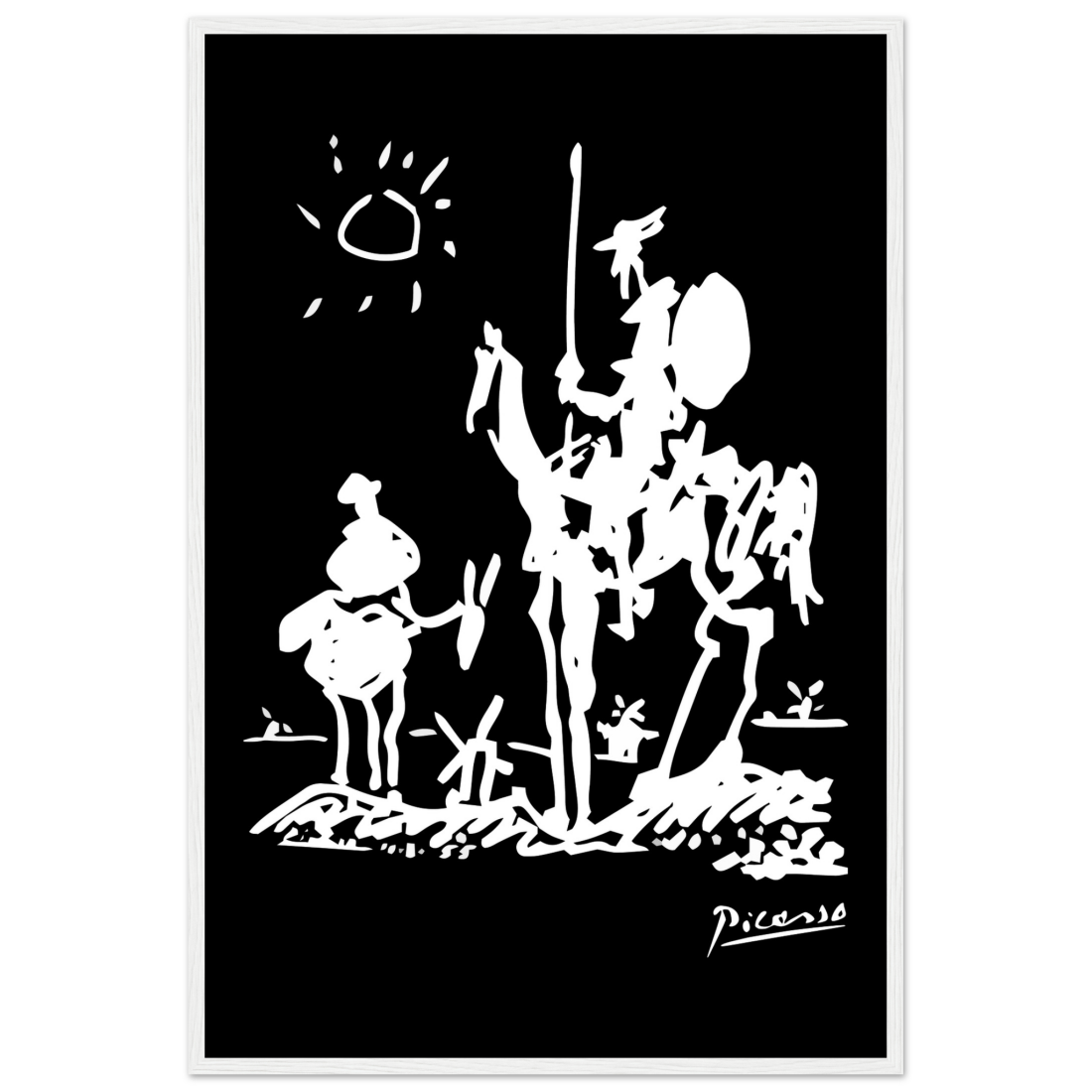 Pablo Picasso Don Quixote of La Mancha 1955 artwork poster by Art-O-Rama Shop