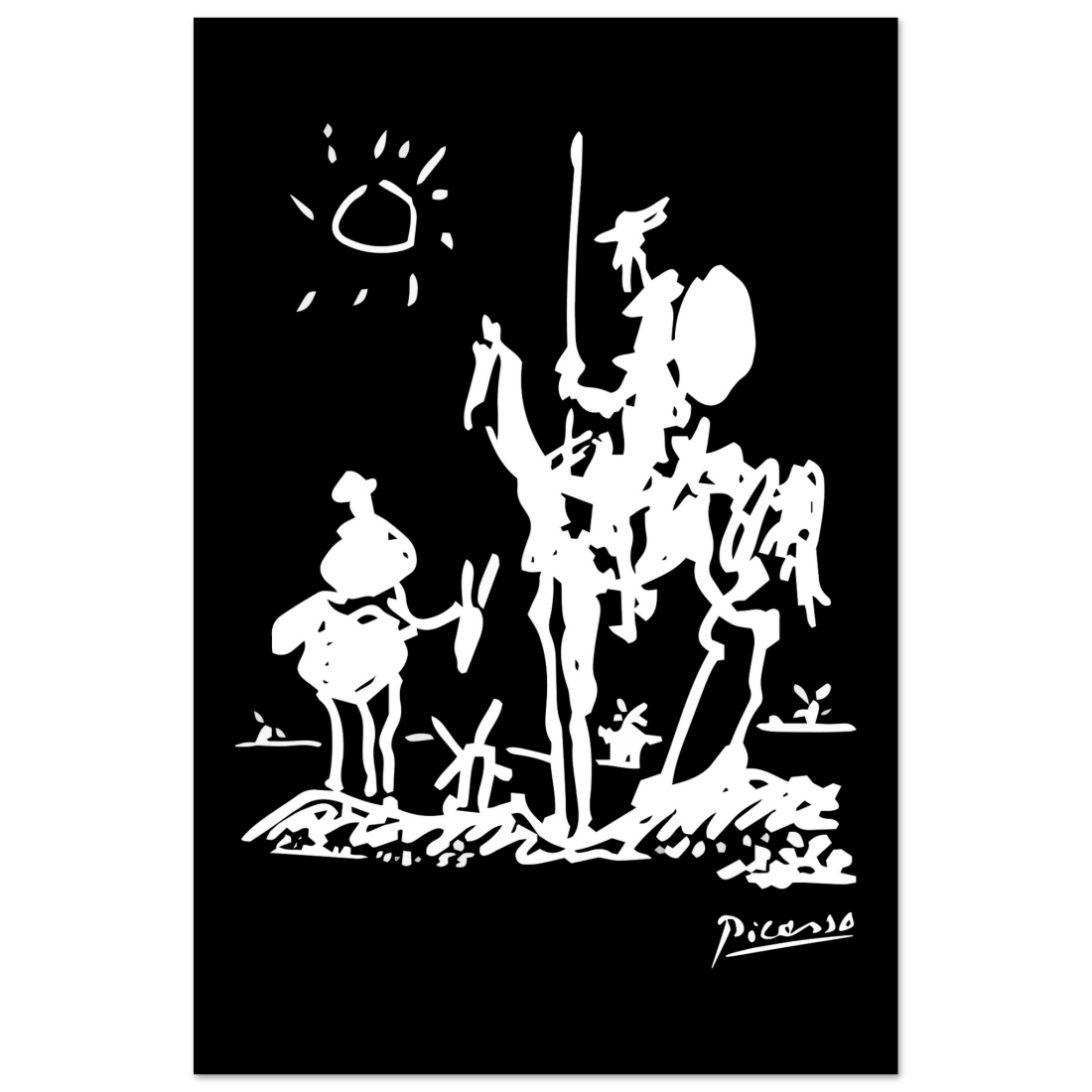 Pablo Picasso Don Quixote of La Mancha 1955 artwork poster by Art-O-Rama Shop