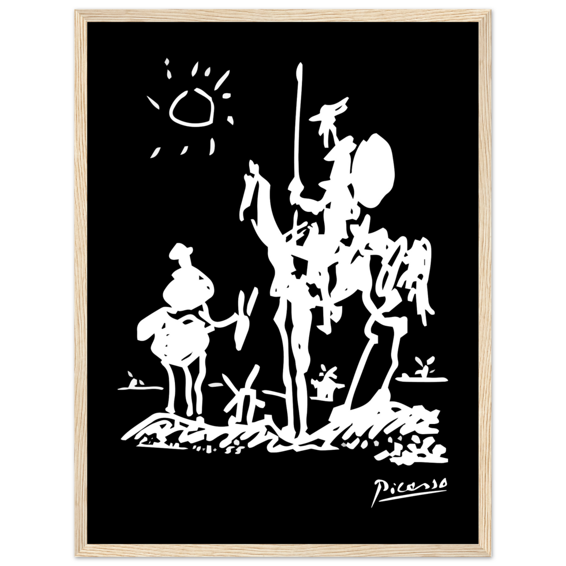 Pablo Picasso Don Quixote of La Mancha 1955 artwork poster by Art-O-Rama Shop