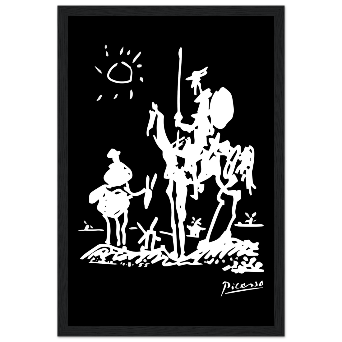 Pablo Picasso Don Quixote of La Mancha 1955 artwork poster by Art-O-Rama Shop