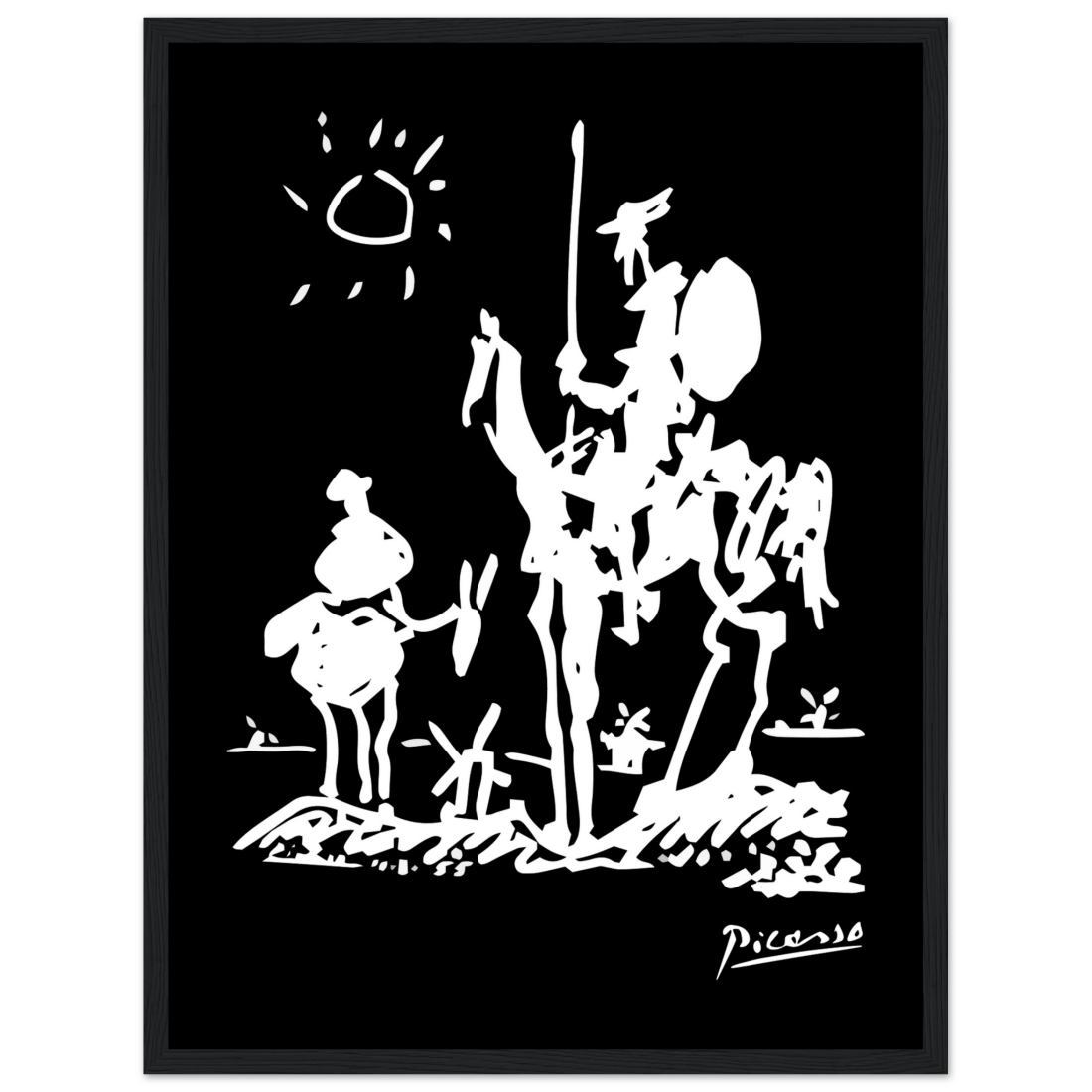 Pablo Picasso Don Quixote of La Mancha 1955 artwork poster by Art-O-Rama Shop