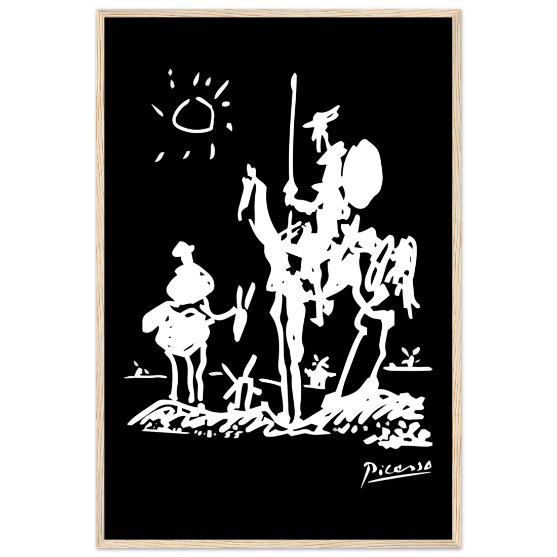 Pablo Picasso Don Quixote of La Mancha 1955 artwork poster by Art-O-Rama Shop