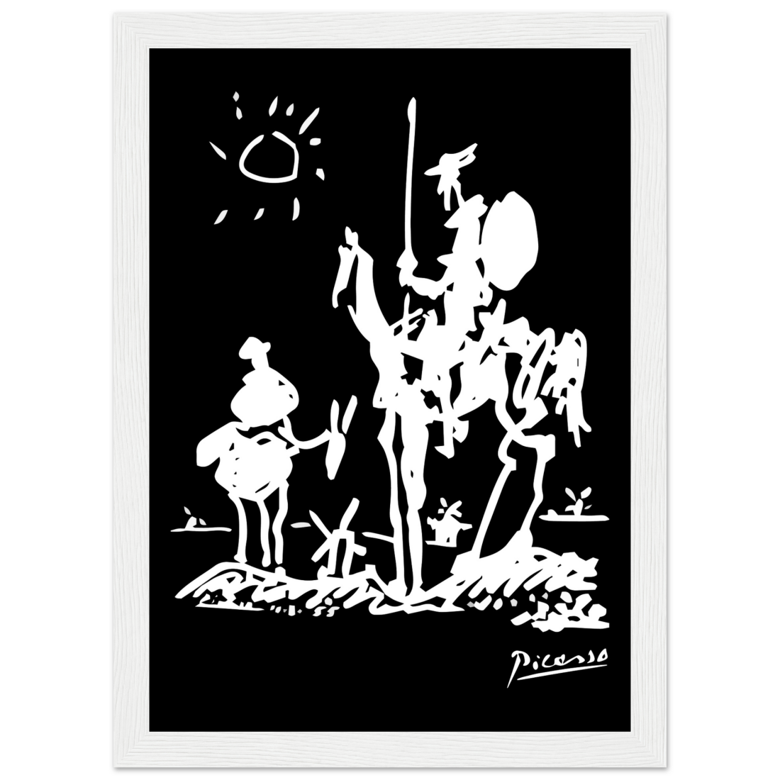 Pablo Picasso Don Quixote of La Mancha 1955 artwork poster by Art-O-Rama Shop