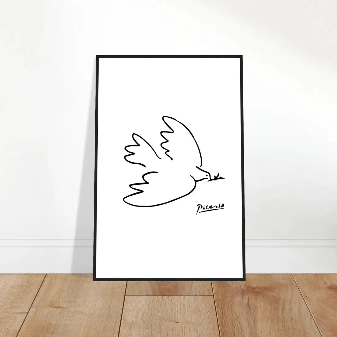 Pablo Picasso Dove of Peace Line artwork poster by Art-O-Rama Shop