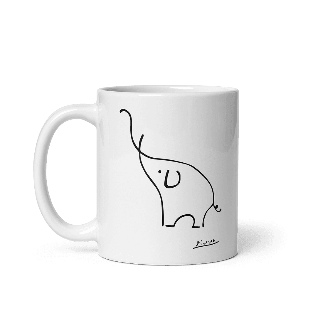 Pablo Picasso Elephant Sketch Artwork Mug by Art-O-Rama Shop