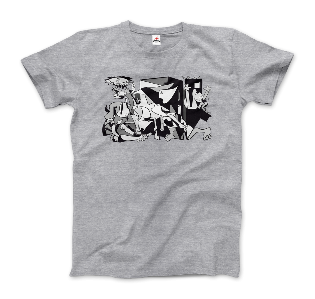 Pablo Picasso Guernica 1937 artwork reproduction t-shirt by Art-O-Rama Shop