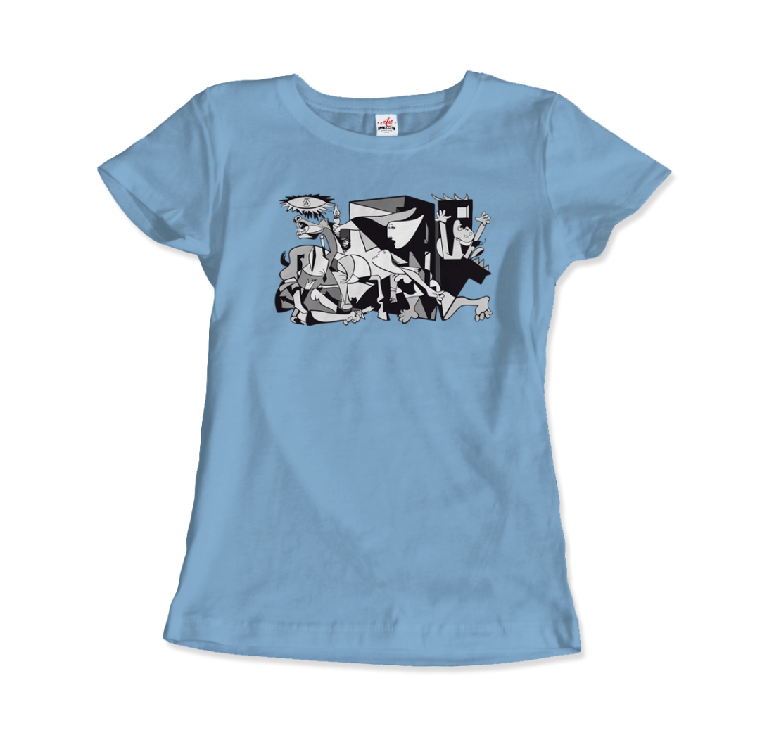 Pablo Picasso Guernica 1937 artwork reproduction t-shirt by Art-O-Rama Shop