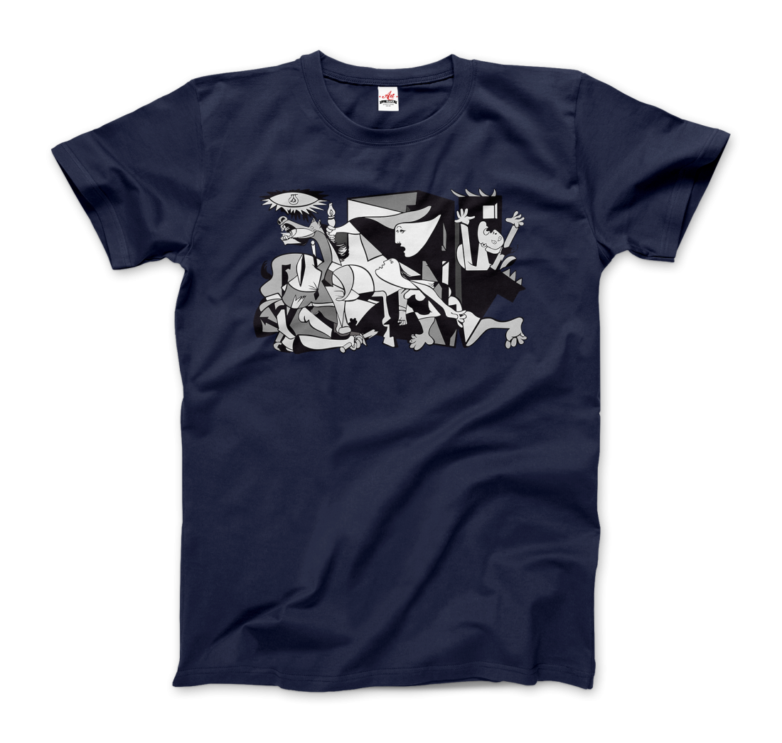Pablo Picasso Guernica 1937 artwork reproduction t-shirt by Art-O-Rama Shop
