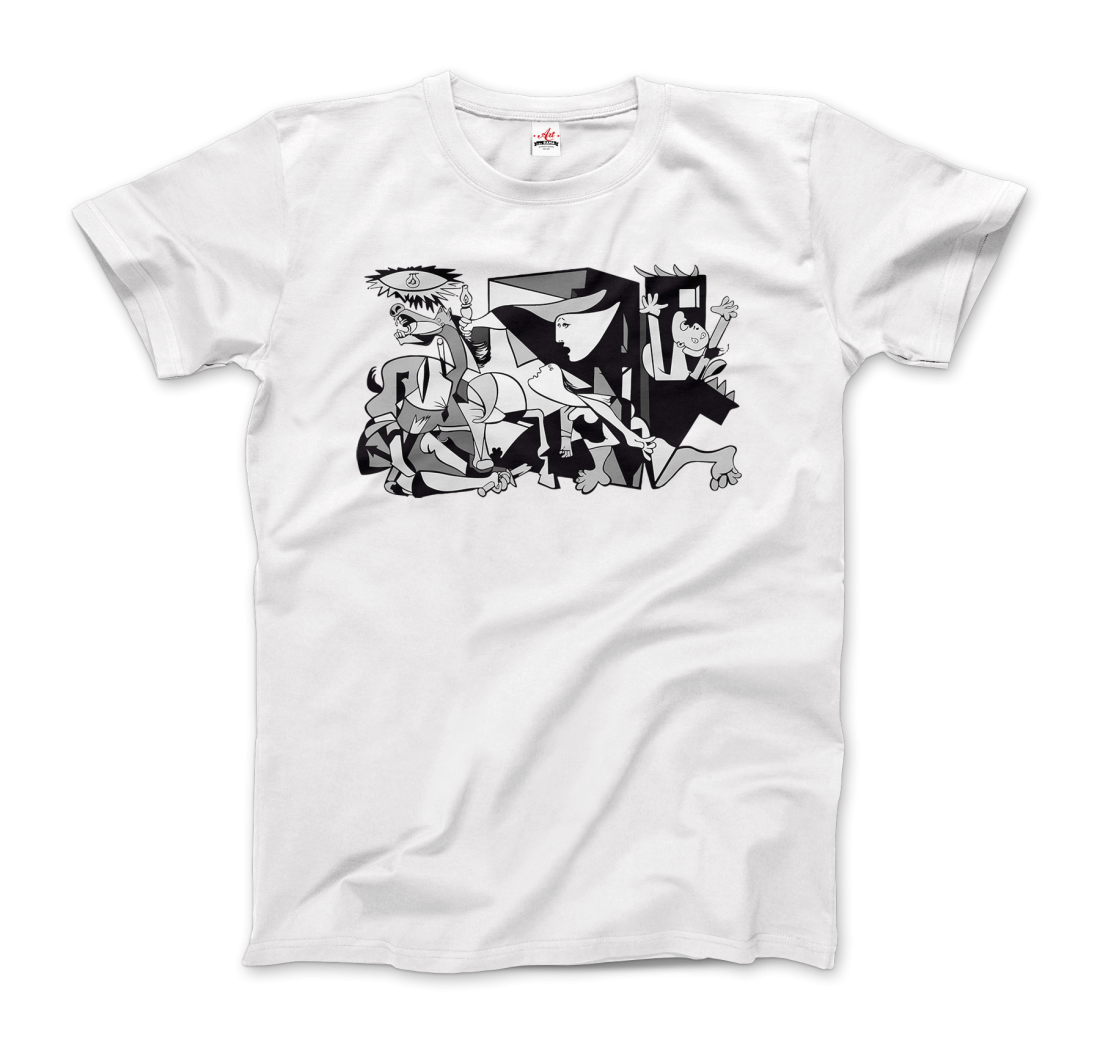 Pablo Picasso Guernica 1937 artwork reproduction t-shirt by Art-O-Rama Shop