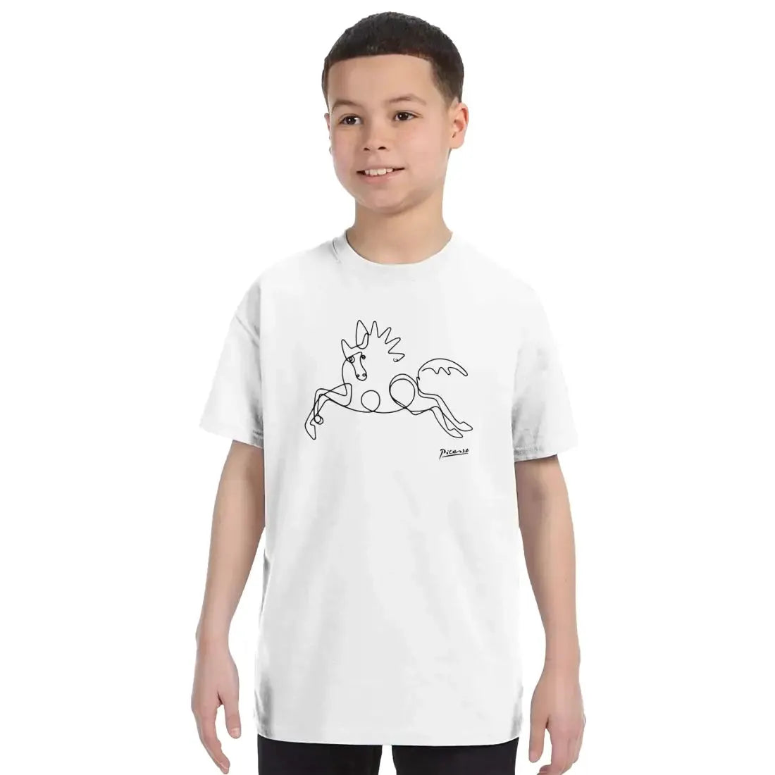 Pablo Picasso Horse Line art t-shirt by Art-O-Rama Shop