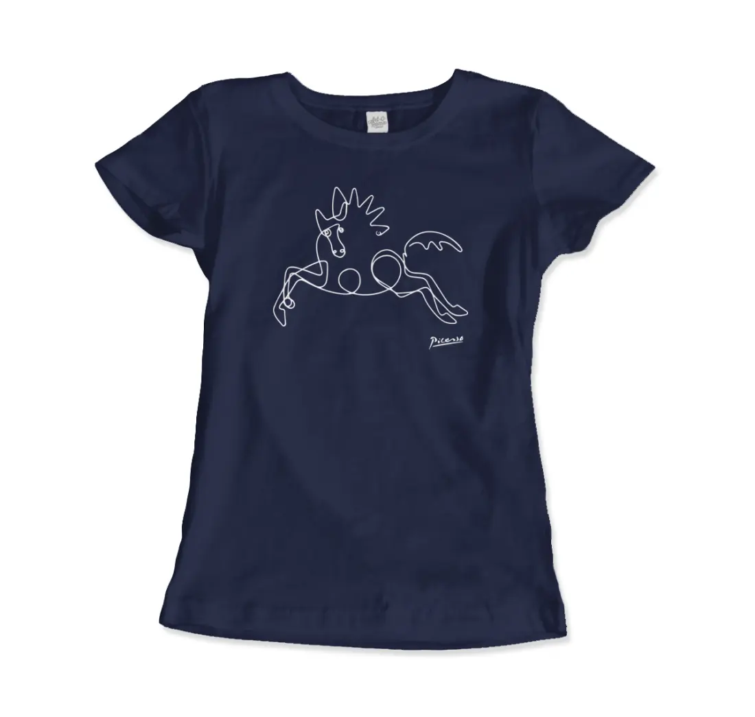 Pablo Picasso Horse Line art t-shirt by Art-O-Rama Shop