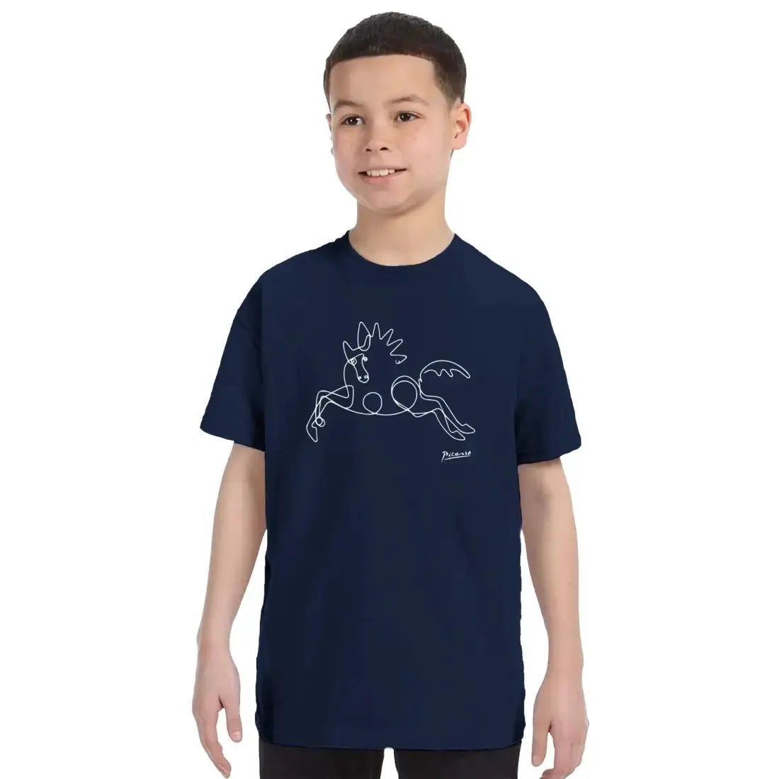 Pablo Picasso Horse Line art t-shirt by Art-O-Rama Shop